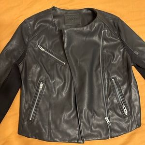 Faux leather jacket